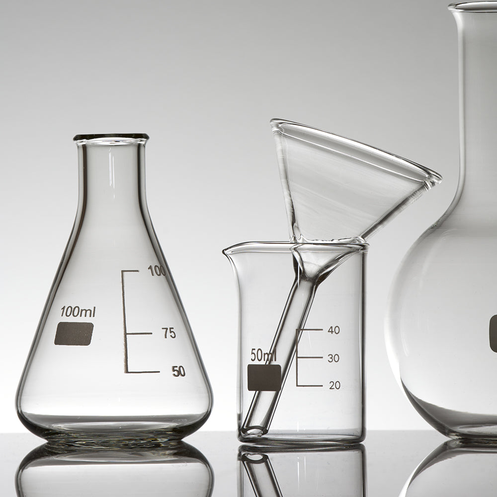 clear and clean empty beakers