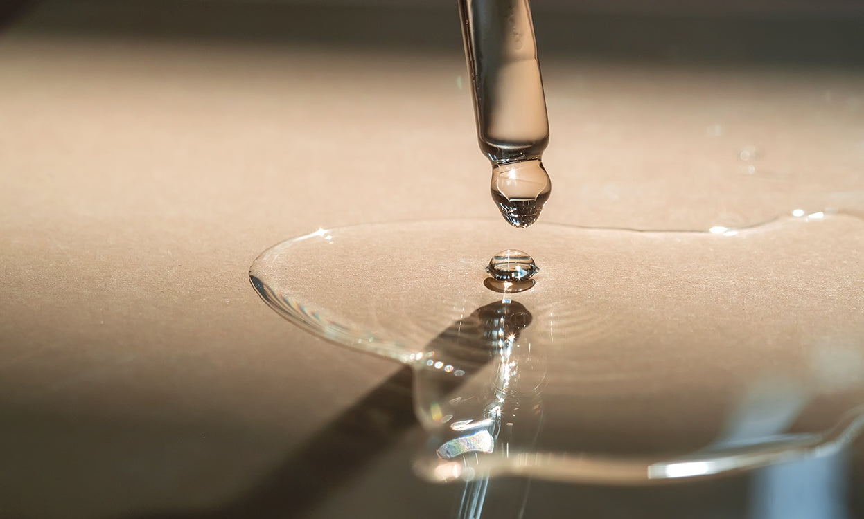 Dropper with clear liquid