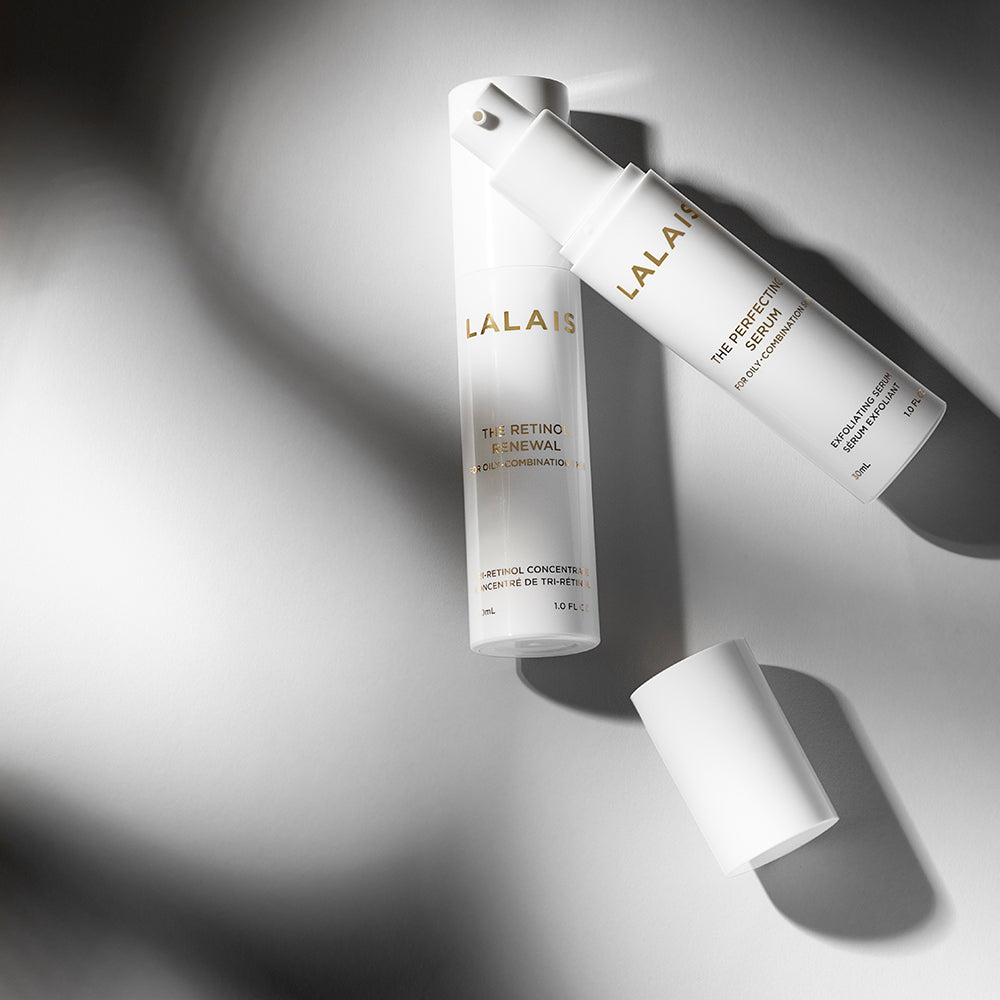 Lalais products on a grey background