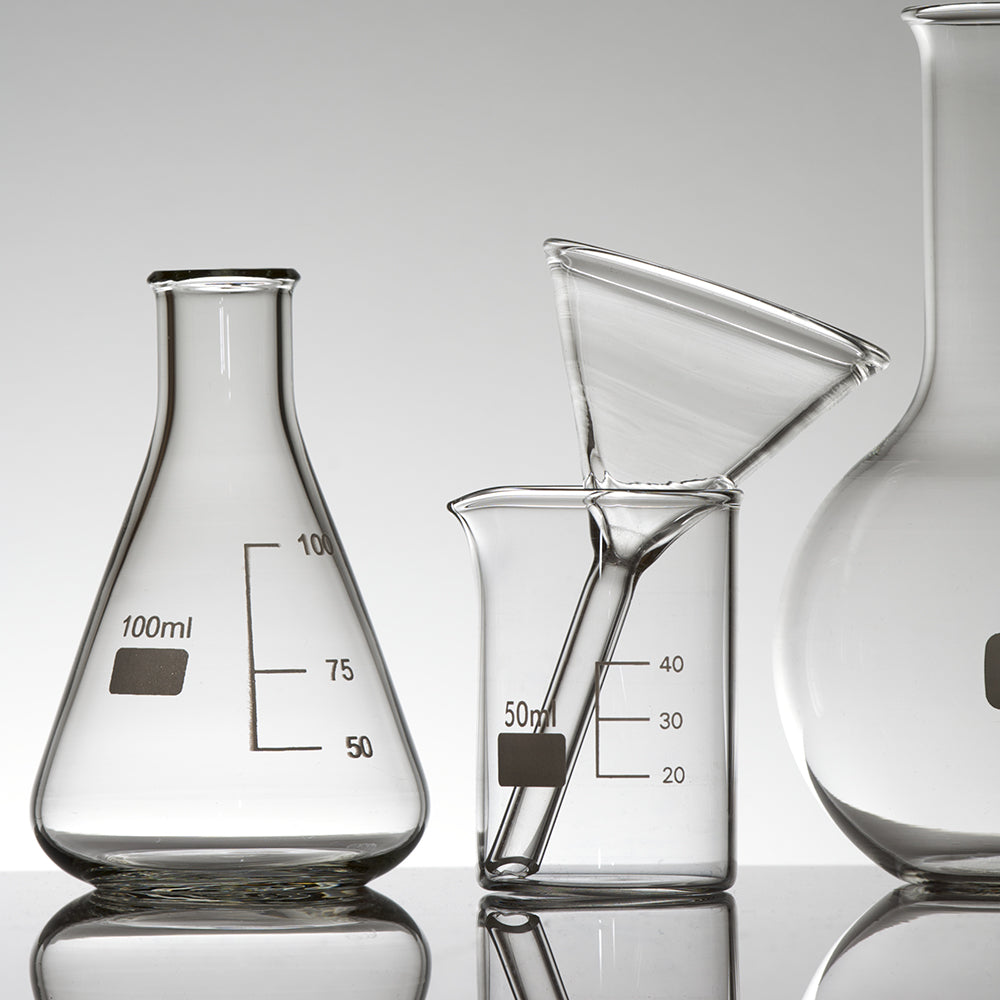 clear and clean empty beakers 